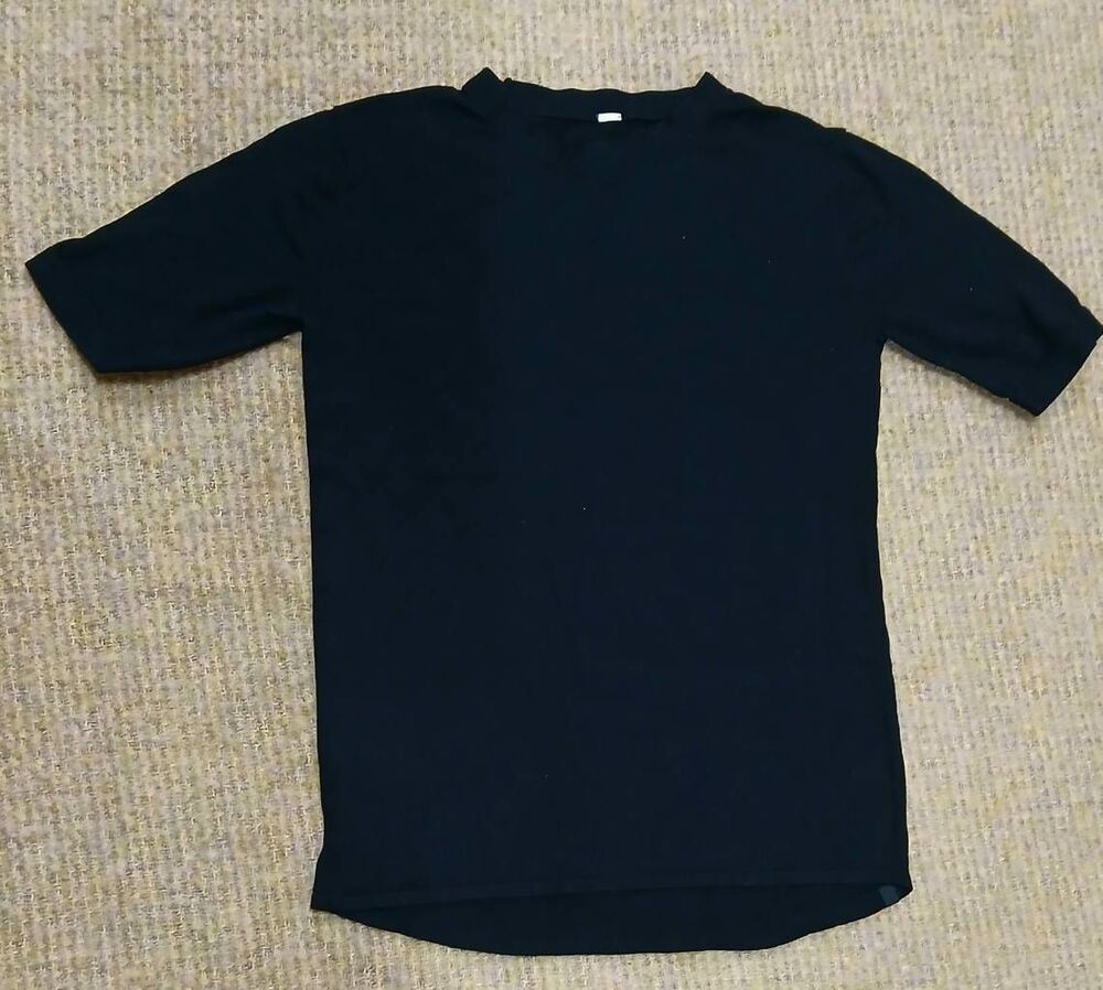 Lululemon women size 4 black lightweight sweater cashmere wool
